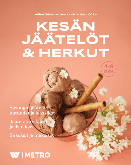 kesän jäätelöt ja herkut kansi